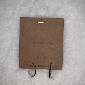 Brandy Melville medium hoop earrings